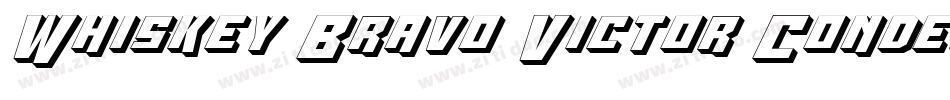 Whiskey Bravo Victor Condensed字体转换